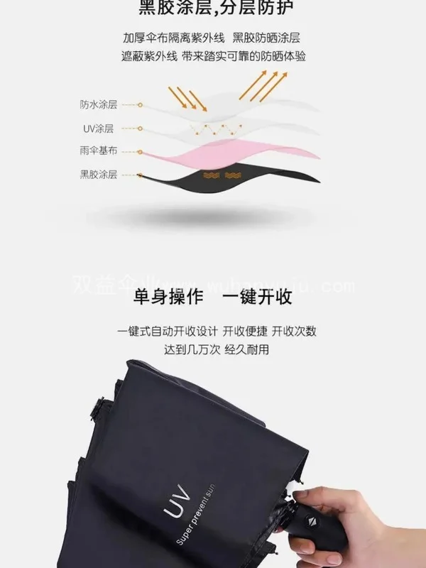 雨伞定制LOGO广告伞印字折叠全自动防晒晴雨批发商务伞开业礼品