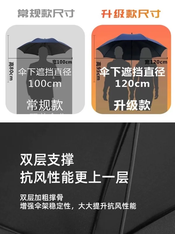 长柄雨伞定制logo可印图案定做弯钩红色礼品伞印字来图订制广告伞