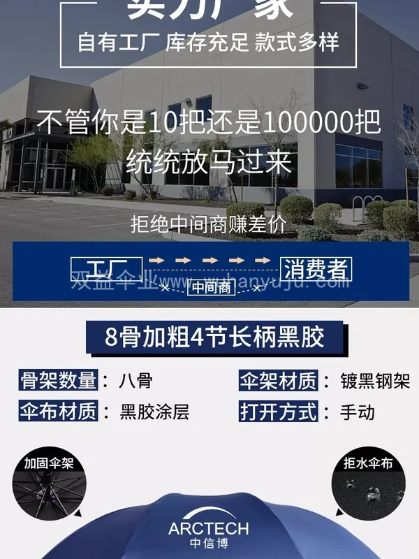 全自动黑胶商务折叠伞定制logo印图案男晴雨两用遮阳礼品广告雨伞