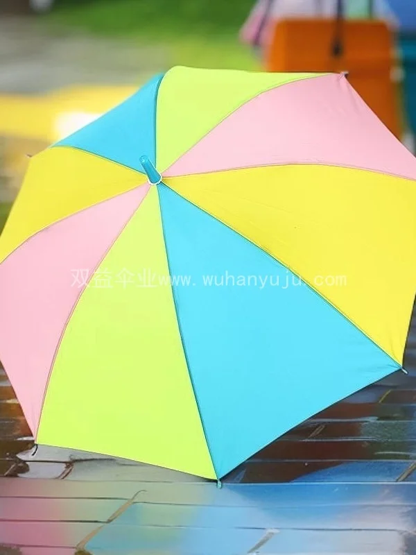 防水套儿童雨伞小学生广告礼品伞印logo卡通彩虹儿童伞幼儿园