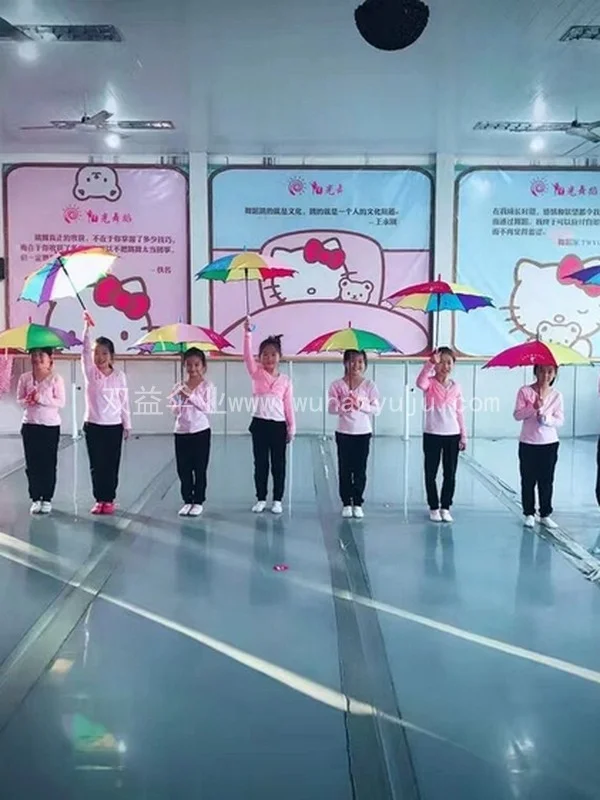 六一表演舞蹈小孩幼儿园雨伞定制广告礼品定做logo定做儿童彩虹伞