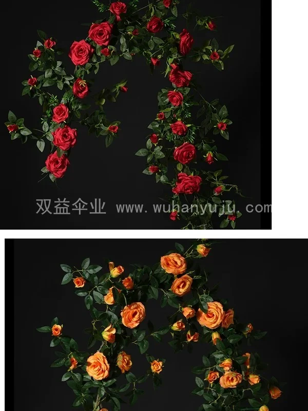 仿真花拱门秋千装饰户外景区花艺摆件拍照打规格展示
