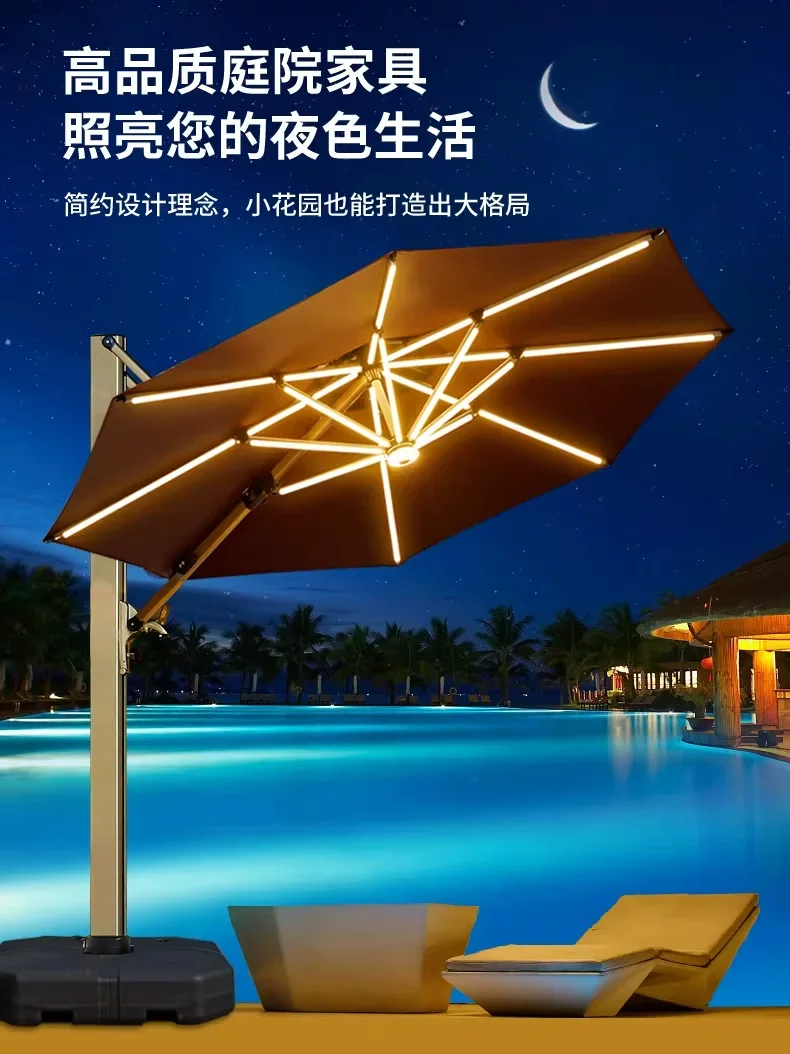 户外遮阳伞庭院伞露天阳台别墅花园大太阳伞棚商用室外摆摊罗马伞规格