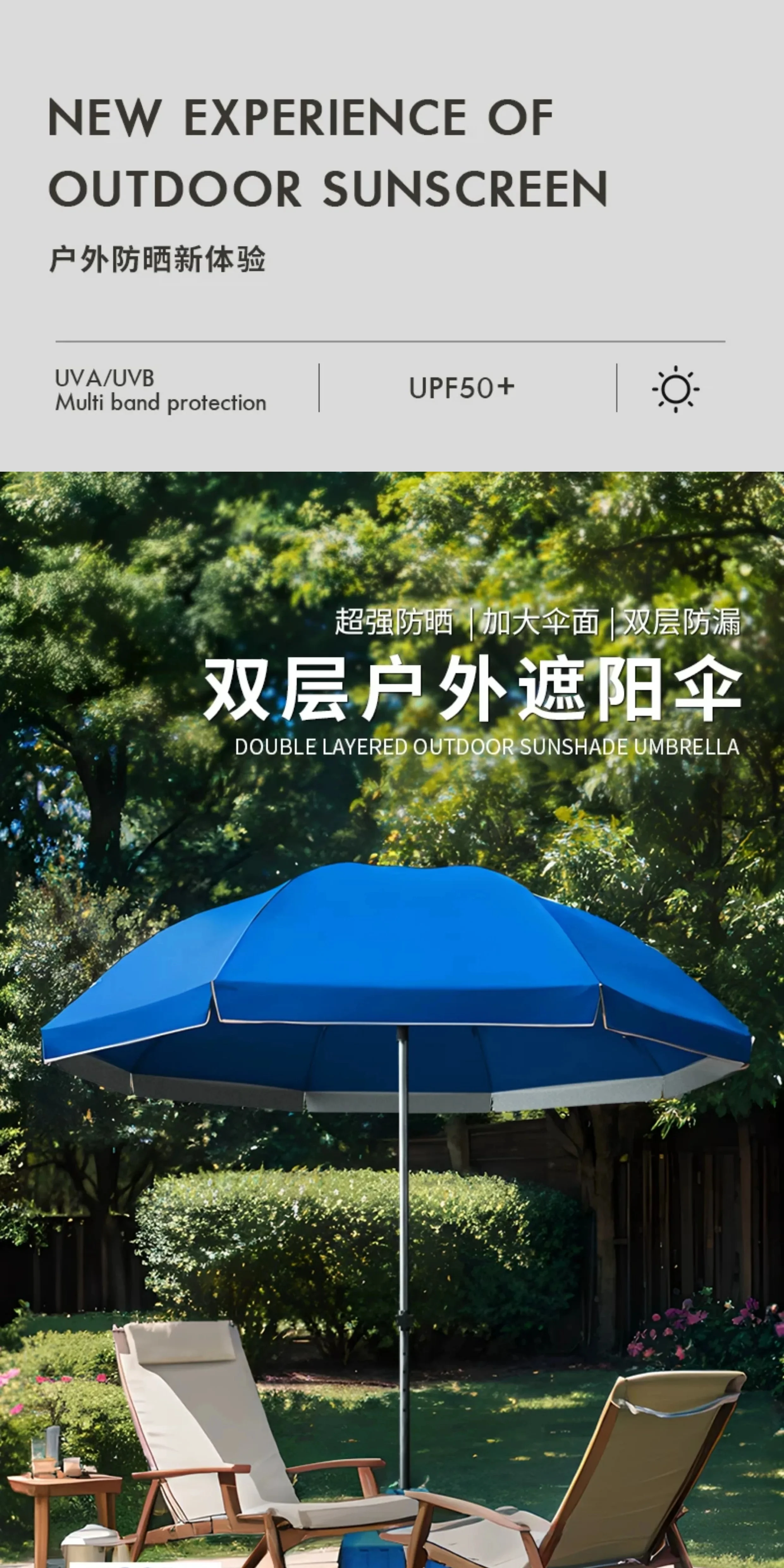 遮阳伞太阳伞大型户外摆摊大号雨伞商用地摊专用伞印刷定制庭院伞细节