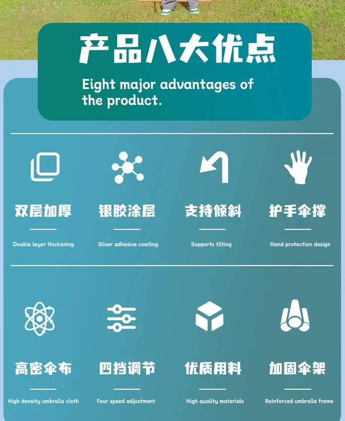 遮阳伞大型户外摆摊专用雨伞太阳伞大伞庭院伞做生意的商用定制伞规格