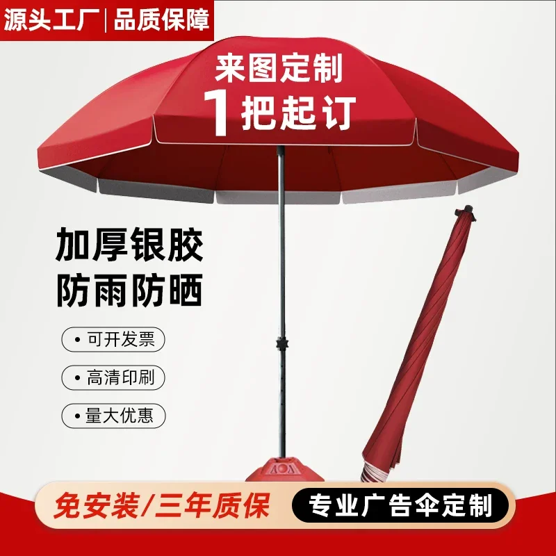 遮阳伞太阳伞大伞户外摆摊专用雨伞大型商用摆地摊大伞庭院伞定制