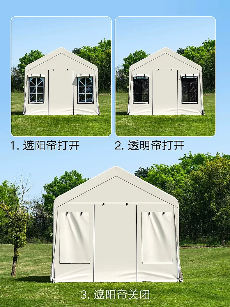 户外透气网纱防蚊遮阳棚餐饮露营帐篷集市商用摆摊庭院防风雨帐篷细节