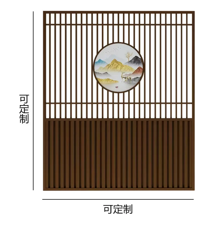 餐厅卡座月洞门格栅饭店包厢铁艺拱门隔断火锅店烧烤店小包间屏风场景